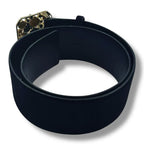 Chanel Gripoix Belt Rhinestone Suede Black — view 2