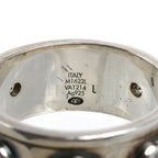 Louis Vuitton 925 Sterling Silver Ring LV Studded — view 5