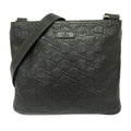 Gucci Shoulder Bag Guccissima Line Dark Brown Leather