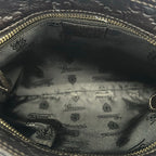 Gucci Shoulder Bag Guccissima Line Dark Brown Leather — view 7