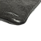 Gucci Shoulder Bag Guccissima Line Dark Brown Leather — view 6