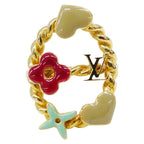 Louis Vuitton Ring Bark Sweet Monogram Gold Multicolor Large Logo Presence — view 3