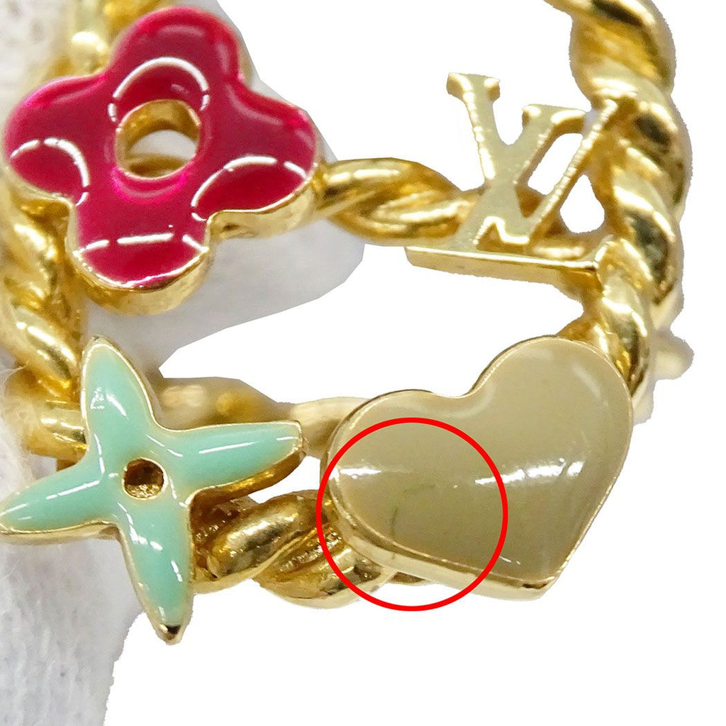 Louis Vuitton Ring Bark Sweet Monogram Gold Multicolor Large Logo Presence — view 6