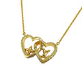 Louis Vuitton Necklace Rhinestone My LV Love Gold Logo