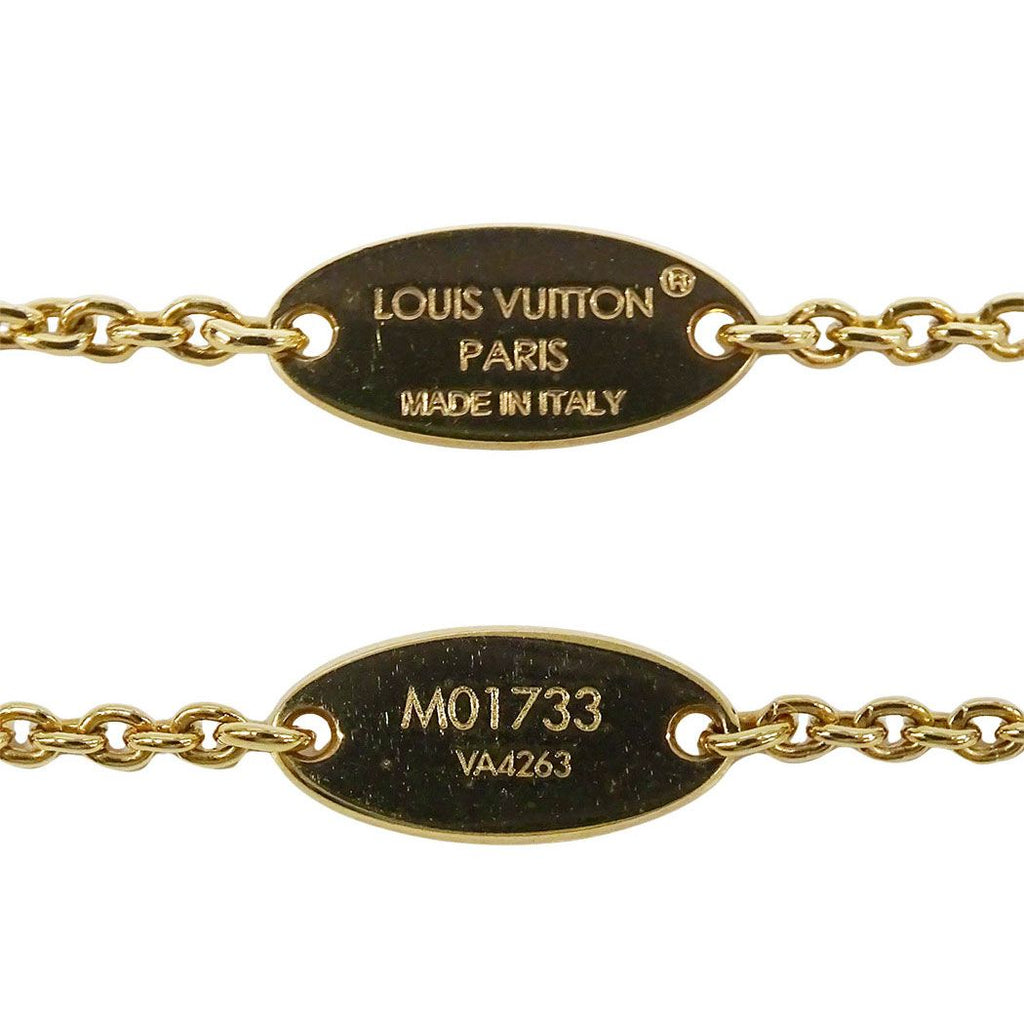 Louis Vuitton Necklace Rhinestone My LV Love Gold Logo — view 6