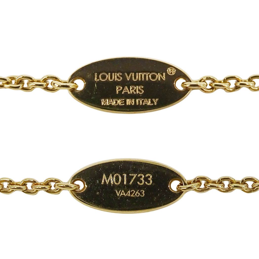 Louis Vuitton Necklace Rhinestone My LV Love Gold Logo — view 6
