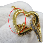 Louis Vuitton Necklace Rhinestone My LV Love Gold Logo — view 8