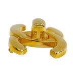 Chanel Brooch Turnlock Gold Logo Vintage — view 3