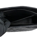 Chanel Quilted Reissue Tote Black Silver Caviar Leather Handbag CC Logo — view 8