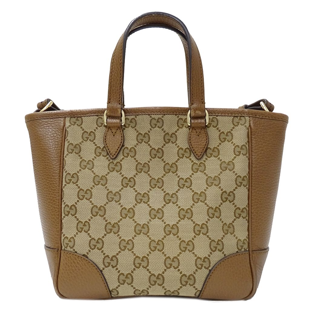 Gucci 2-Way Shoulder Bag GG Canvas Brown Beige Going Out Crossbody Simple — view 2