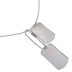 Gucci Dog Tag Ball Chain 925 Sterling Silver Necklace
