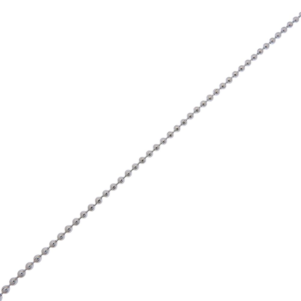 Gucci Dog Tag Ball Chain 925 Sterling Silver Necklace — view 4