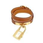 Hermes Kelly Watch Double Tour Gold Brown Leather — view 2