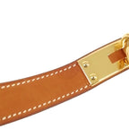 Hermes Kelly Watch Double Tour Gold Brown Leather — view 3
