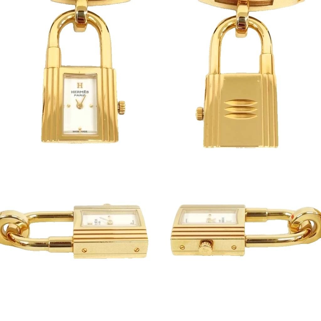 Hermes Kelly Watch Double Tour Gold Brown Leather — view 5