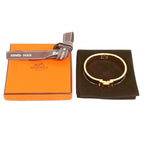 Hermes 01 Click Bracelet Bangle Gold Black — view 7