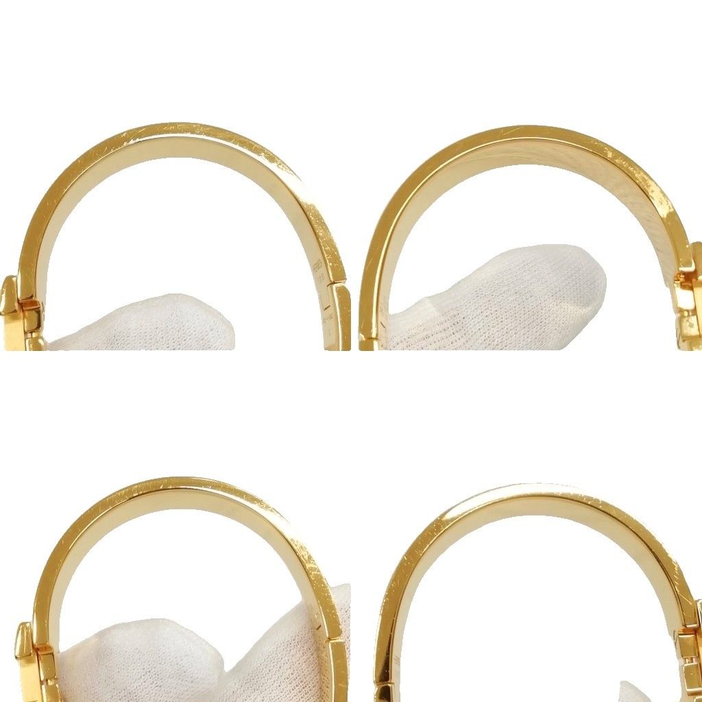 Hermes 01 Click Bracelet Bangle Gold Black — view 5