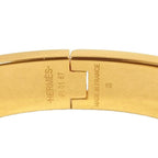 Hermes 01 Click Bracelet Bangle Gold Black — view 6