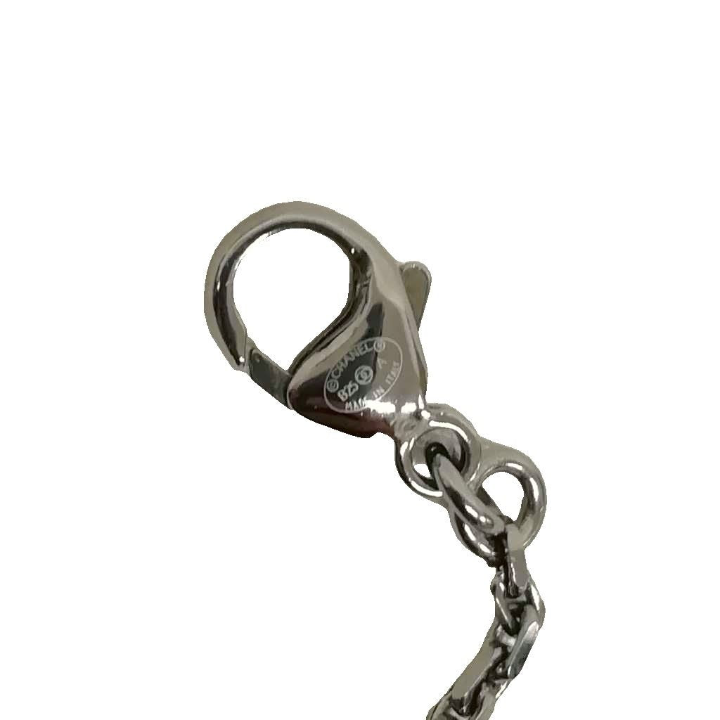 Chanel 25 a Butterfly CC Logo Bracelet Metallic Black — view 5