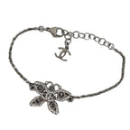 Chanel 25 a Butterfly CC Logo Bracelet Metallic Black
