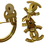 Chanel Earrings Teardrop Motif Gold — view 6