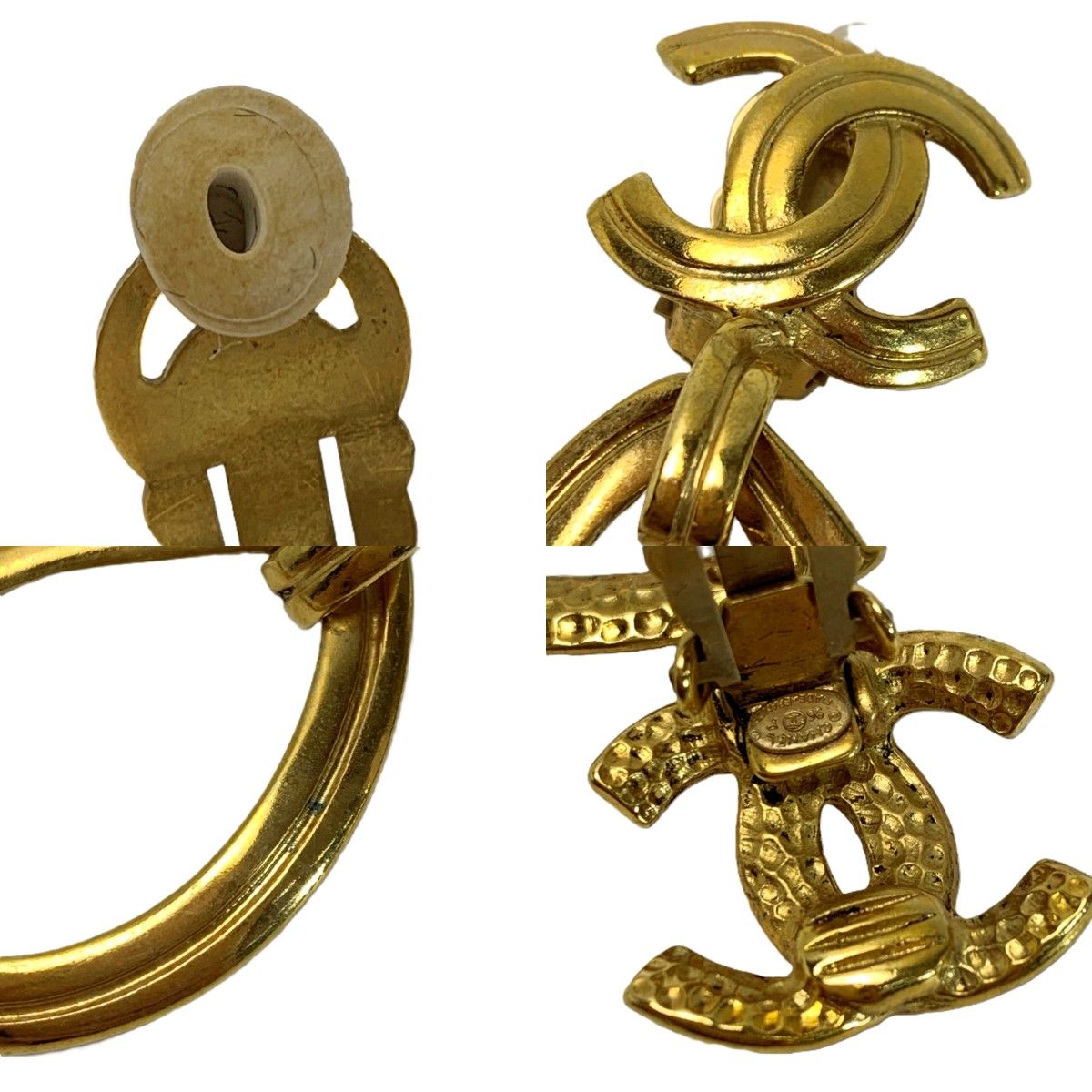 Chanel Earrings Teardrop Motif Gold — view 6
