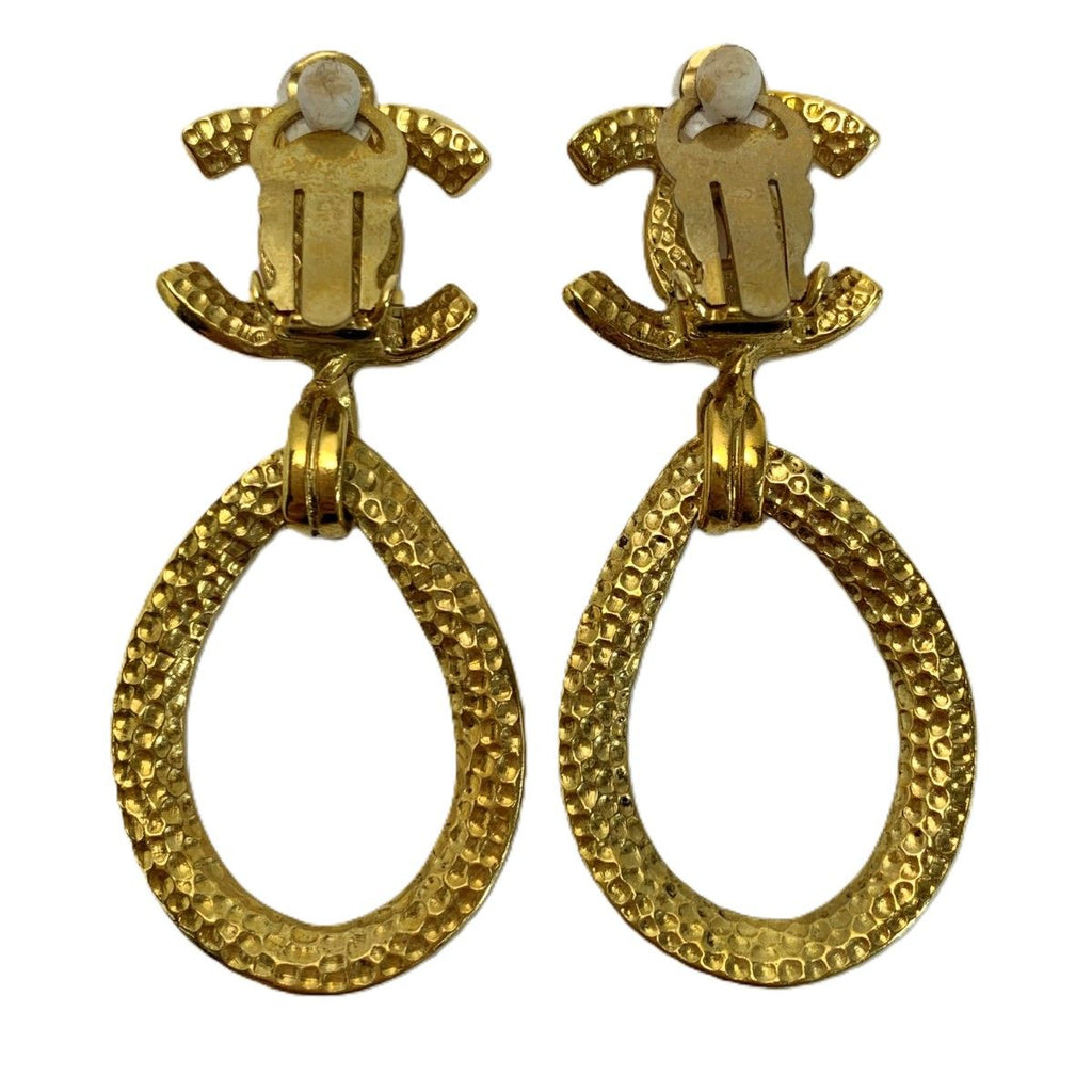 Chanel Earrings Teardrop Motif Gold — view 3