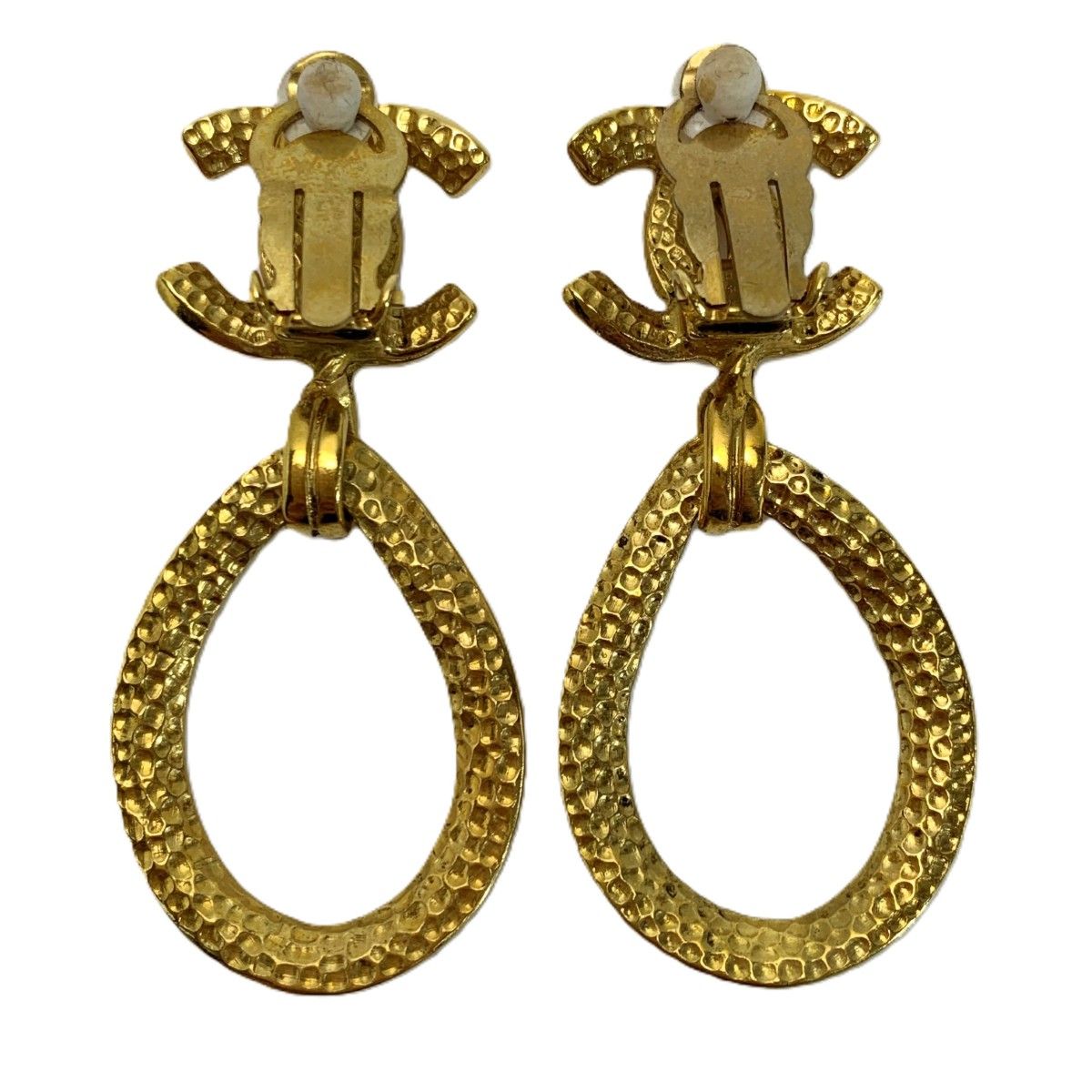 Chanel Earrings Teardrop Motif Gold — view 3