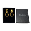 Chanel Earrings Teardrop Motif Gold