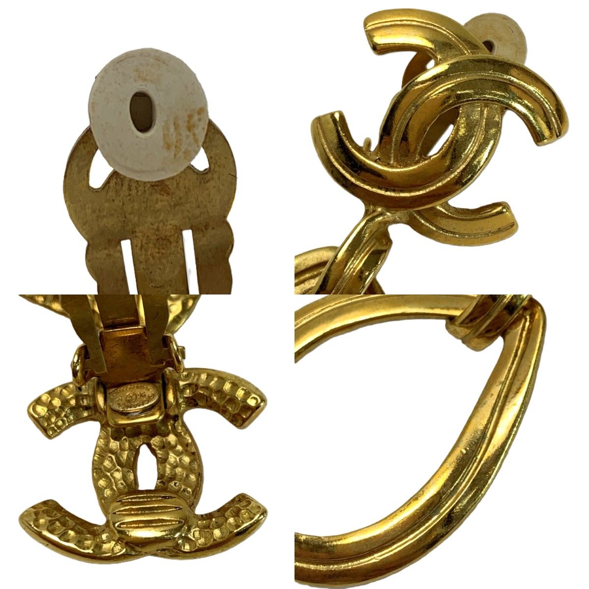 Chanel Earrings Teardrop Motif Gold — view 7