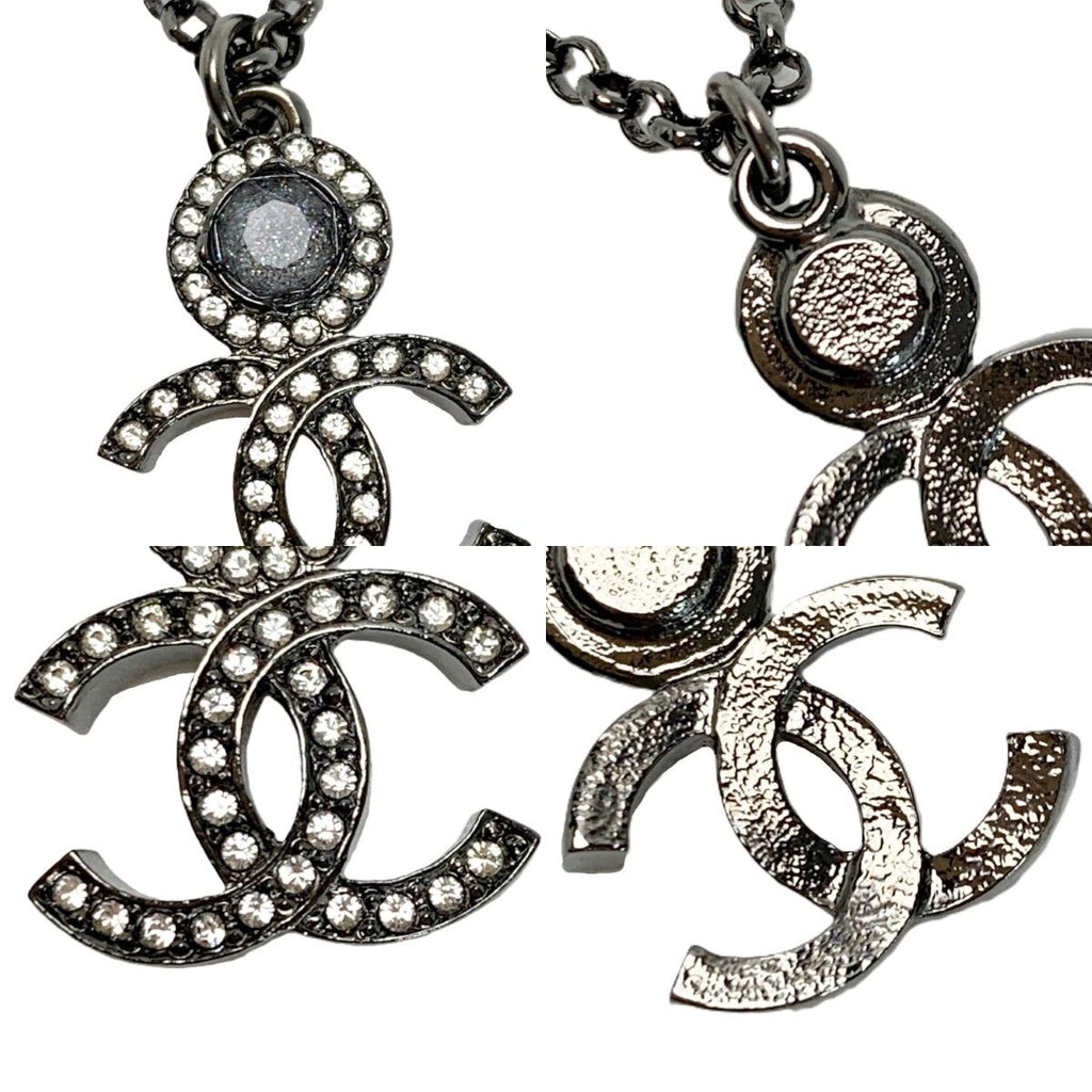 Chanel Necklace CC Logo Silver — view 7