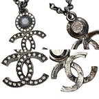 Chanel Necklace CC Logo Silver — view 7