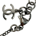 Chanel Necklace CC Logo Silver — view 6