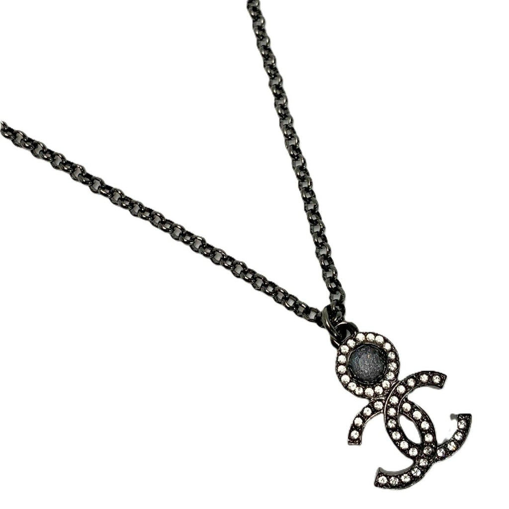 Chanel Necklace CC Logo Silver