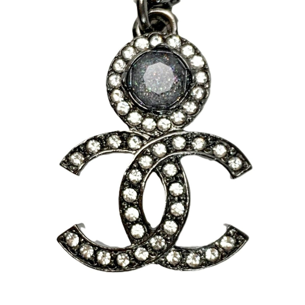 Chanel Necklace CC Logo Silver — view 3