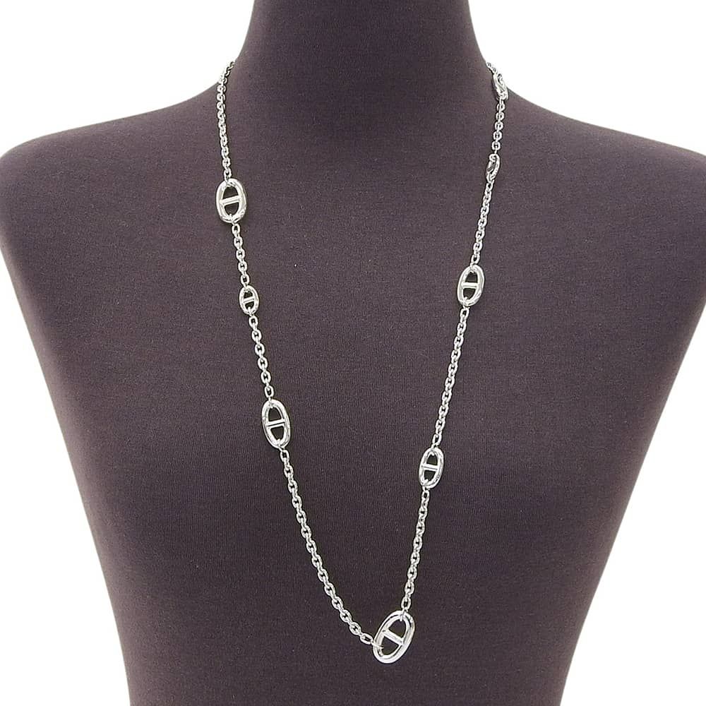 Hermes Farandole Chaine D'ancre Long 80 cm 925 Sterling Silver Necklace — view 2