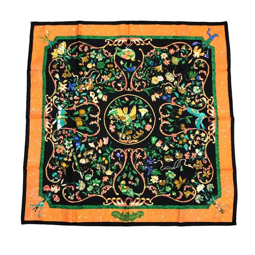 Hermes Scarf Carre 90 Pierres D'orient Et D'occident Oriental Stone and Western