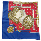 Hermes Scarf Carre 90 Selles a Housse Blue Saddle Cover — view 4