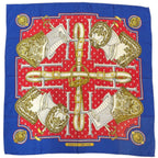 Hermes Scarf Carre 90 Selles a Housse Blue Saddle Cover — view 2