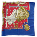 Hermes Scarf Carre 90 Selles a Housse Blue Saddle Cover — view 5