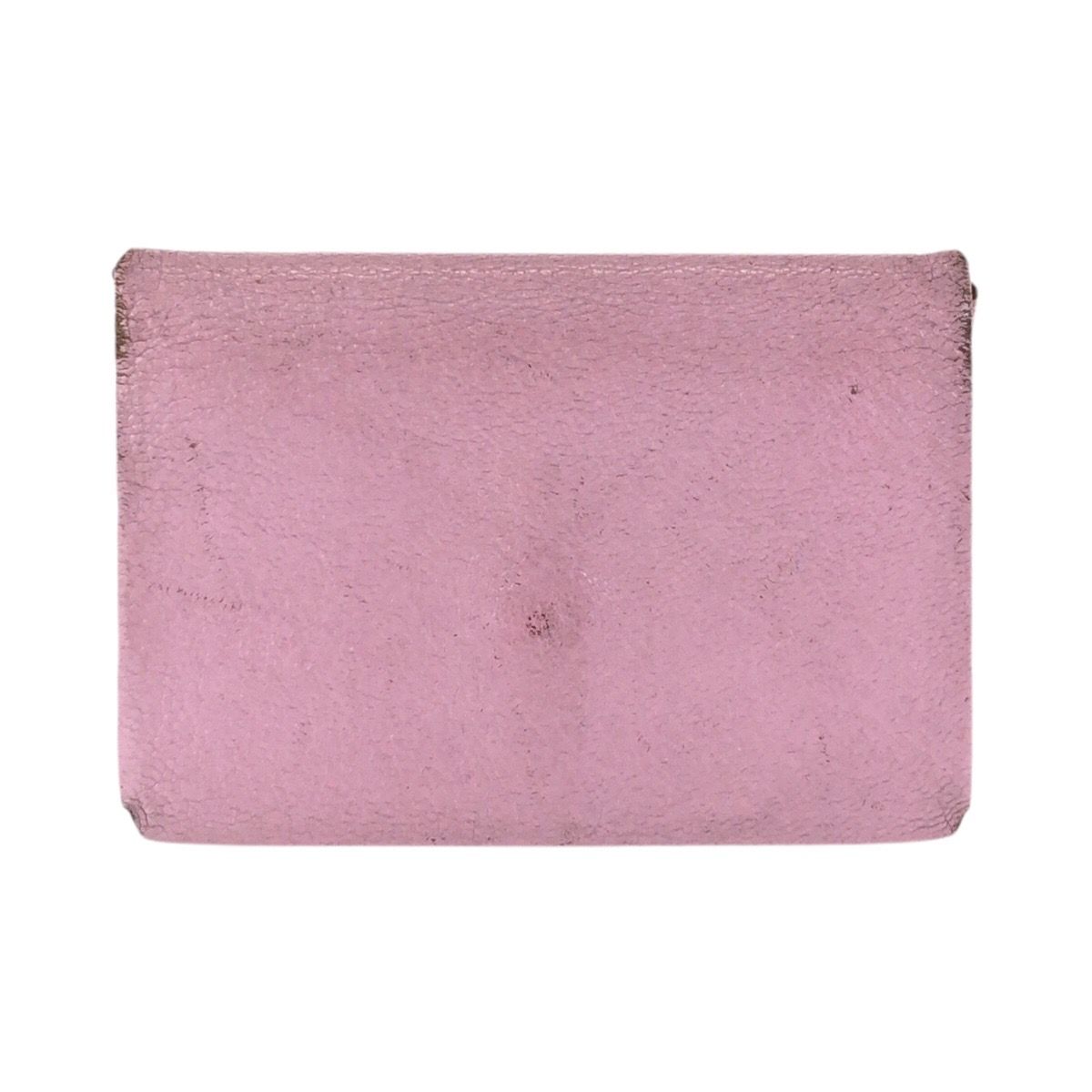 Hermes Calvi Duo Mauve Sylvestre Pink Silver Chevre Coin Case Card