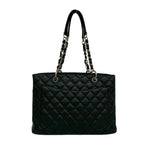 Chanel Grand Shopping Tote GST Quilted CC Logo Caviar Leather Black — view 3
