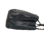 Chanel Grand Shopping Tote GST Quilted CC Logo Caviar Leather Black — view 6