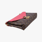 Louis Vuitton Pallas Chain Monogram Brown Poppy Petal Canvas Calf Leather — view 5