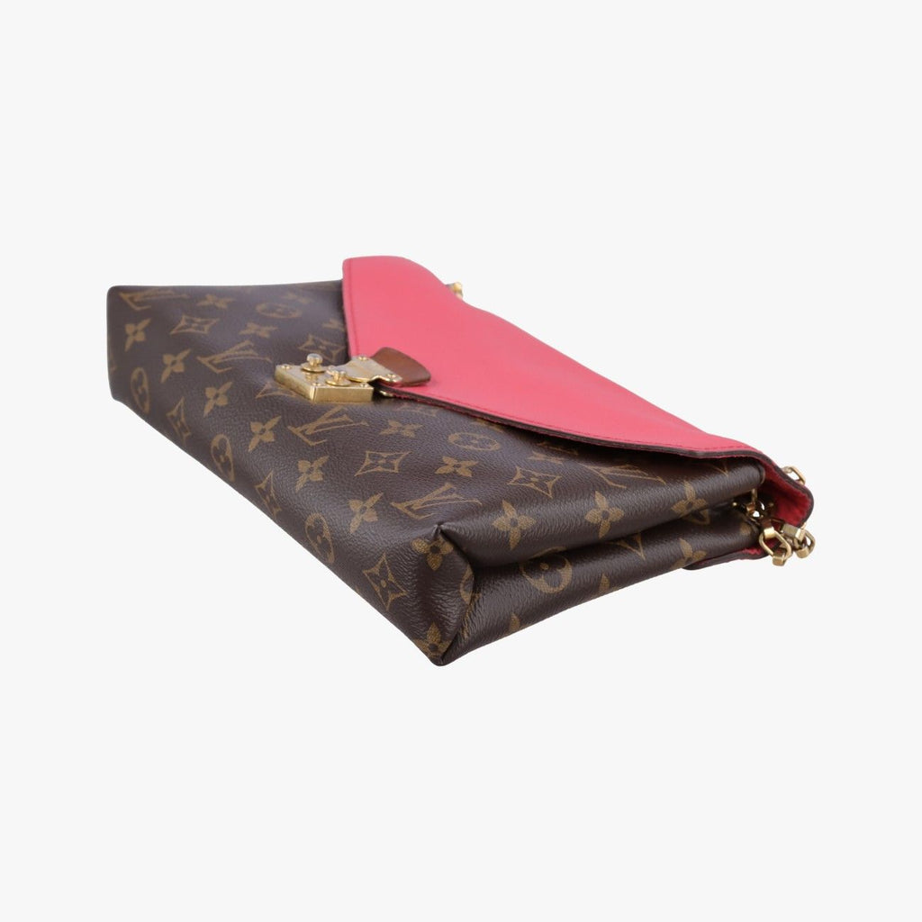 Louis Vuitton Pallas Chain Monogram Brown Poppy Petal Canvas Calf Leather — view 4