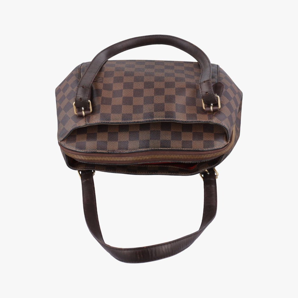 Louis Vuitton Belem MM Ebene Damier Canvas Handbag — view 8