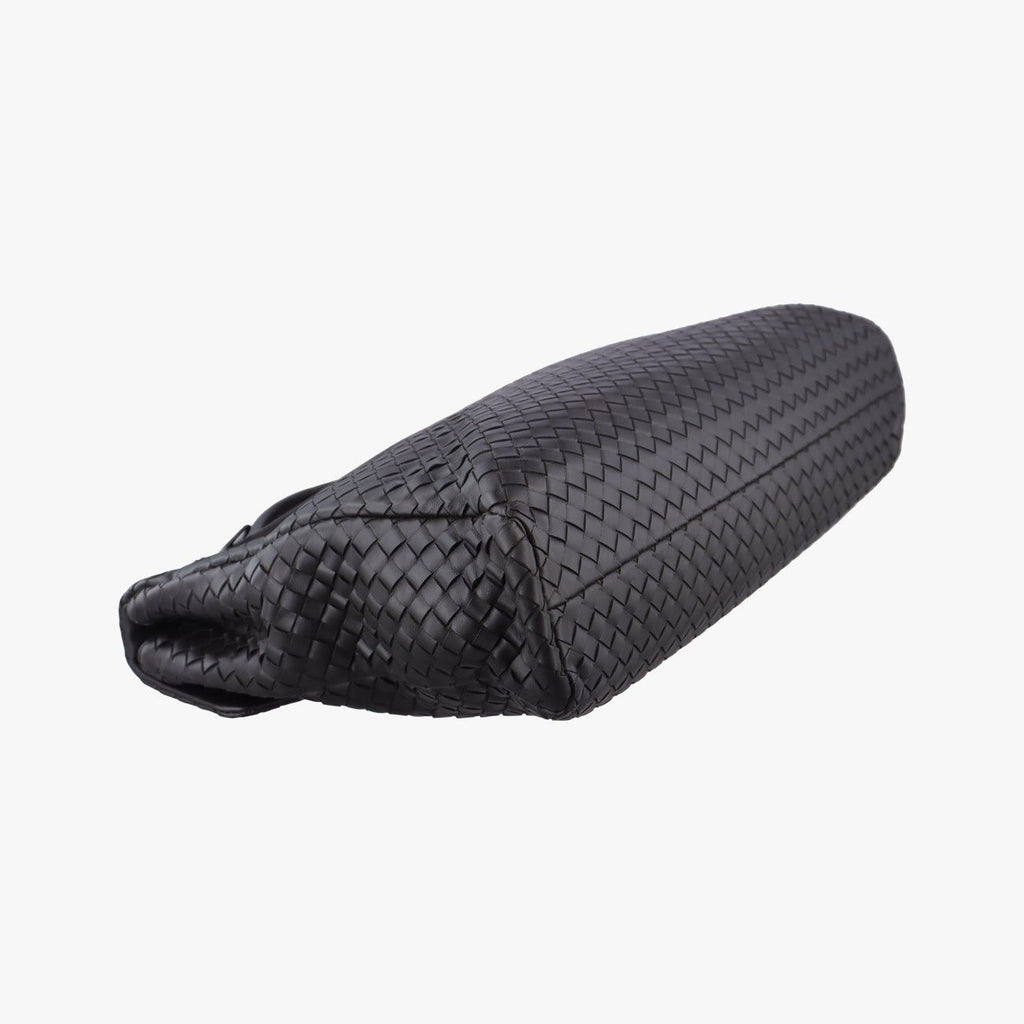 Bottega Veneta Intrecciato Black Lambskin Handbag — view 7