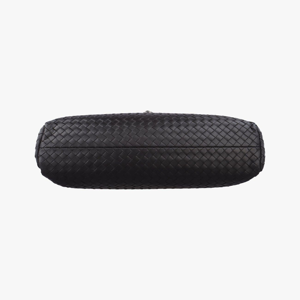 Bottega Veneta Intrecciato Black Lambskin Handbag — view 3