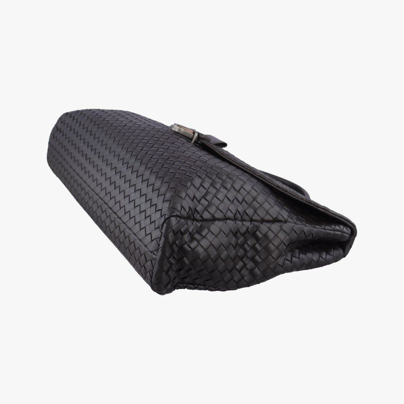 Bottega Veneta Intrecciato Black Lambskin Handbag — view 4
