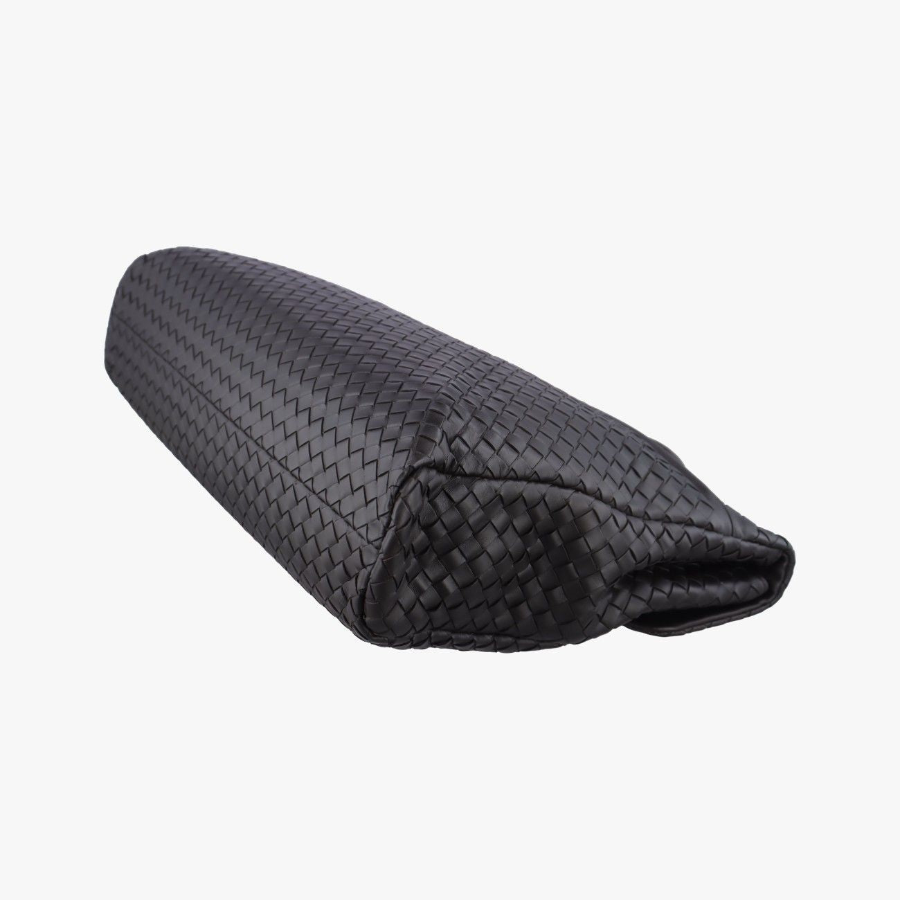 Bottega Veneta Intrecciato Black Lambskin Handbag — view 6